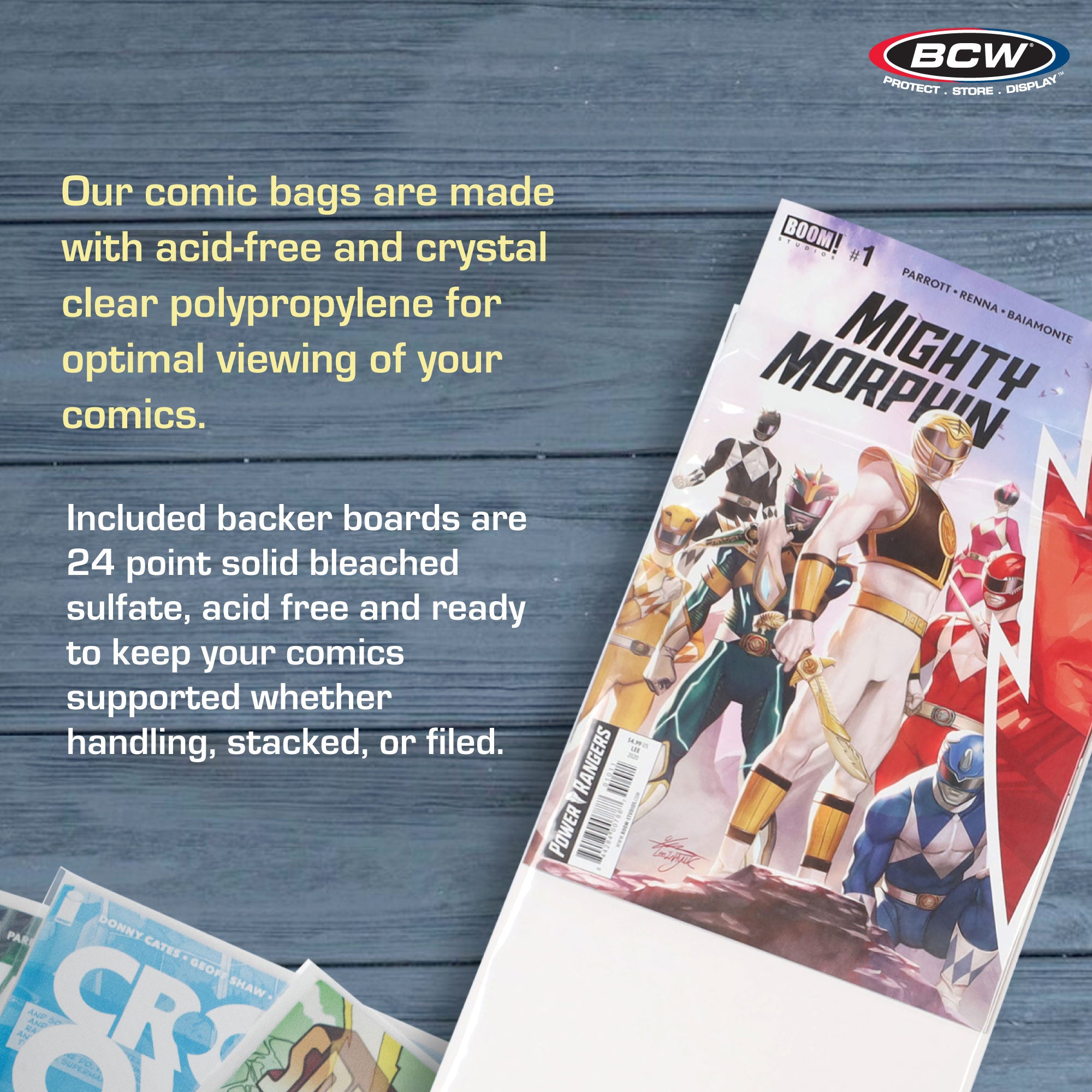BCW Premade® Resealable Current Comic Bag and Board