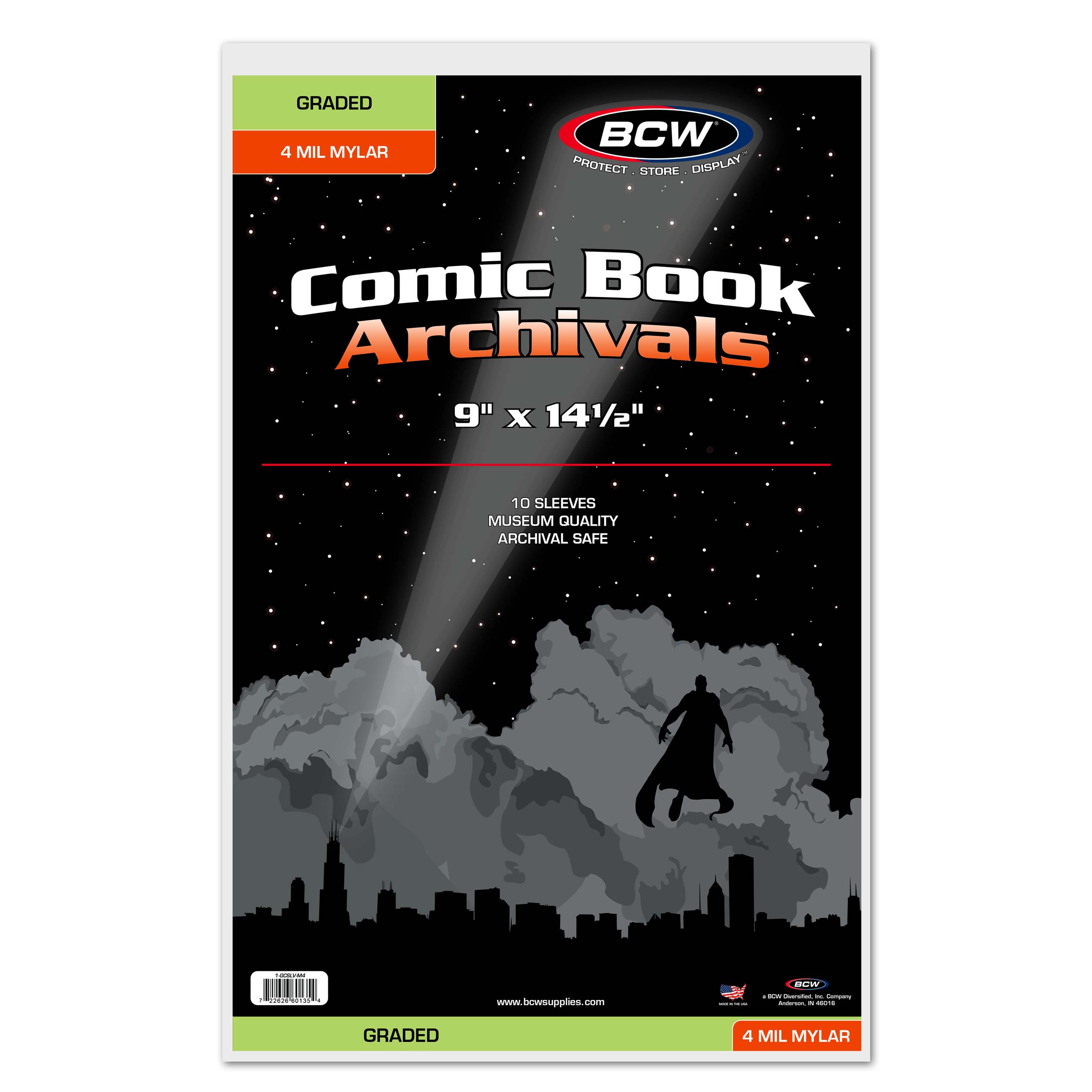 BCW Graded Comic Mylar Sleeve - 4 MIL