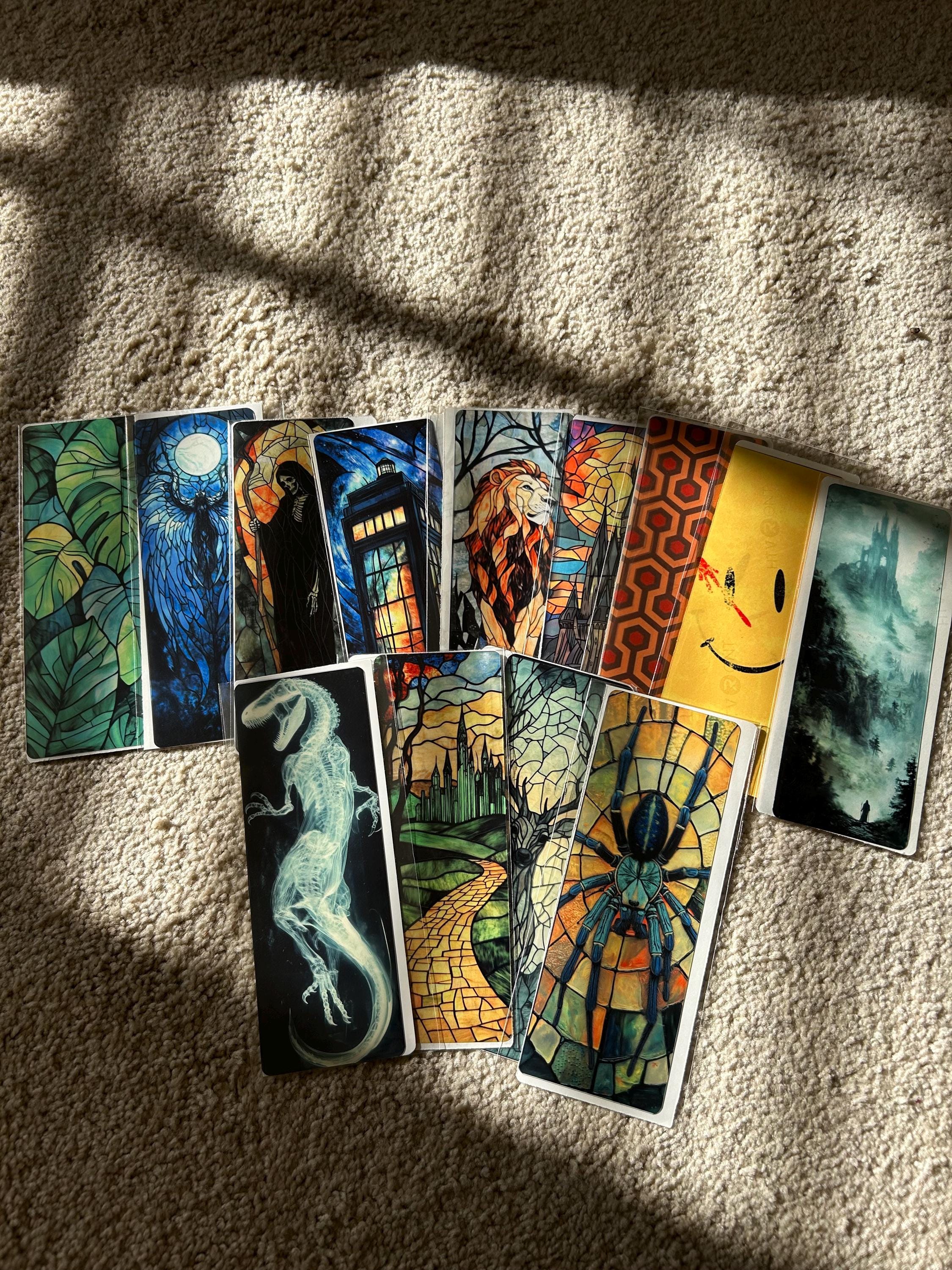 Fantasy Secret Library Bookmark for Book Lovers | Handmade Magical Bookshelf Bookmark | Gift for Readers, Enchanted Garden Book Mark