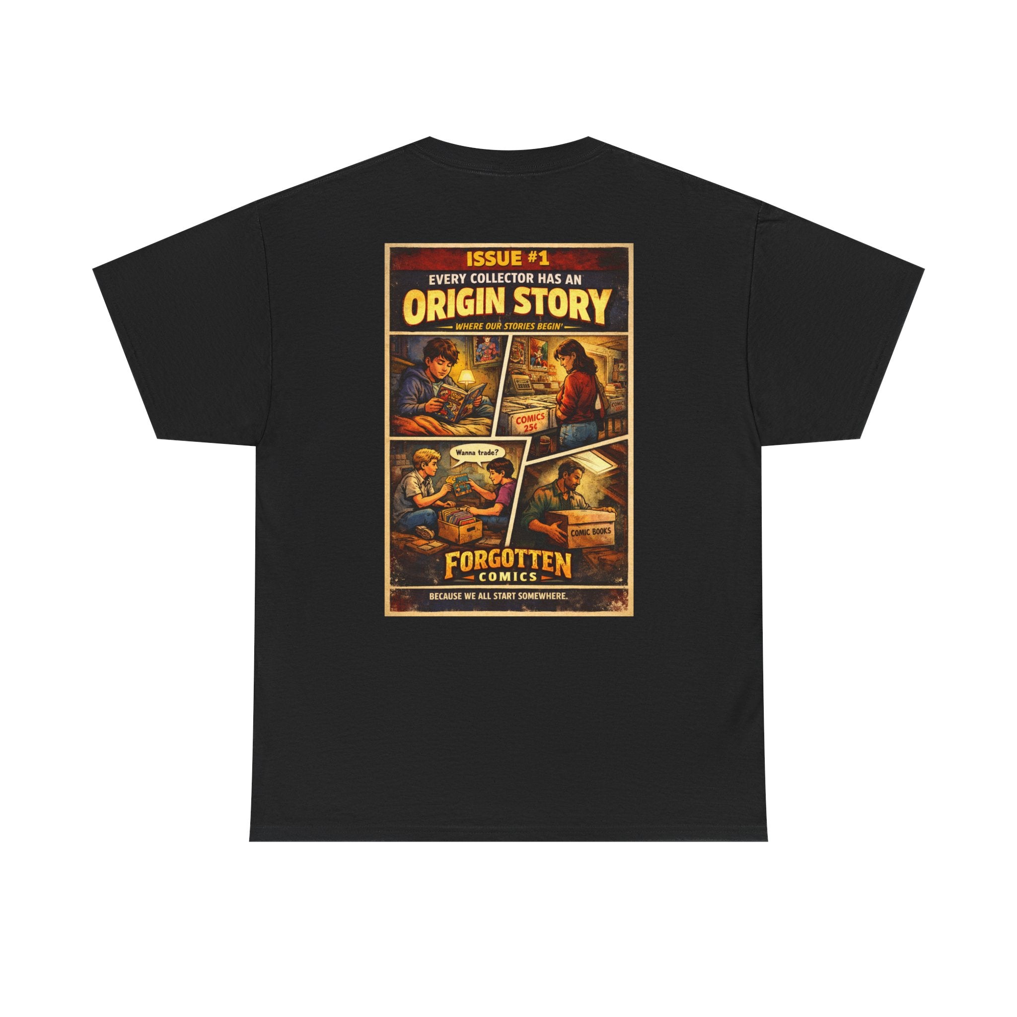 Vintage Comic 'Origin Story' Tee — Retro Graphic T-Shirt