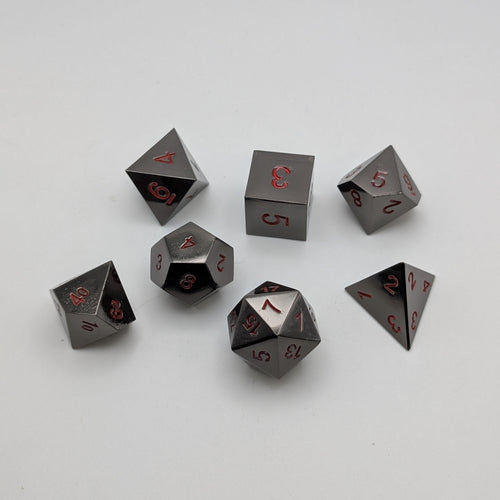 Ancient Passions - 7 Piece DnD Dice Set | Metal RPG Gaming Dice