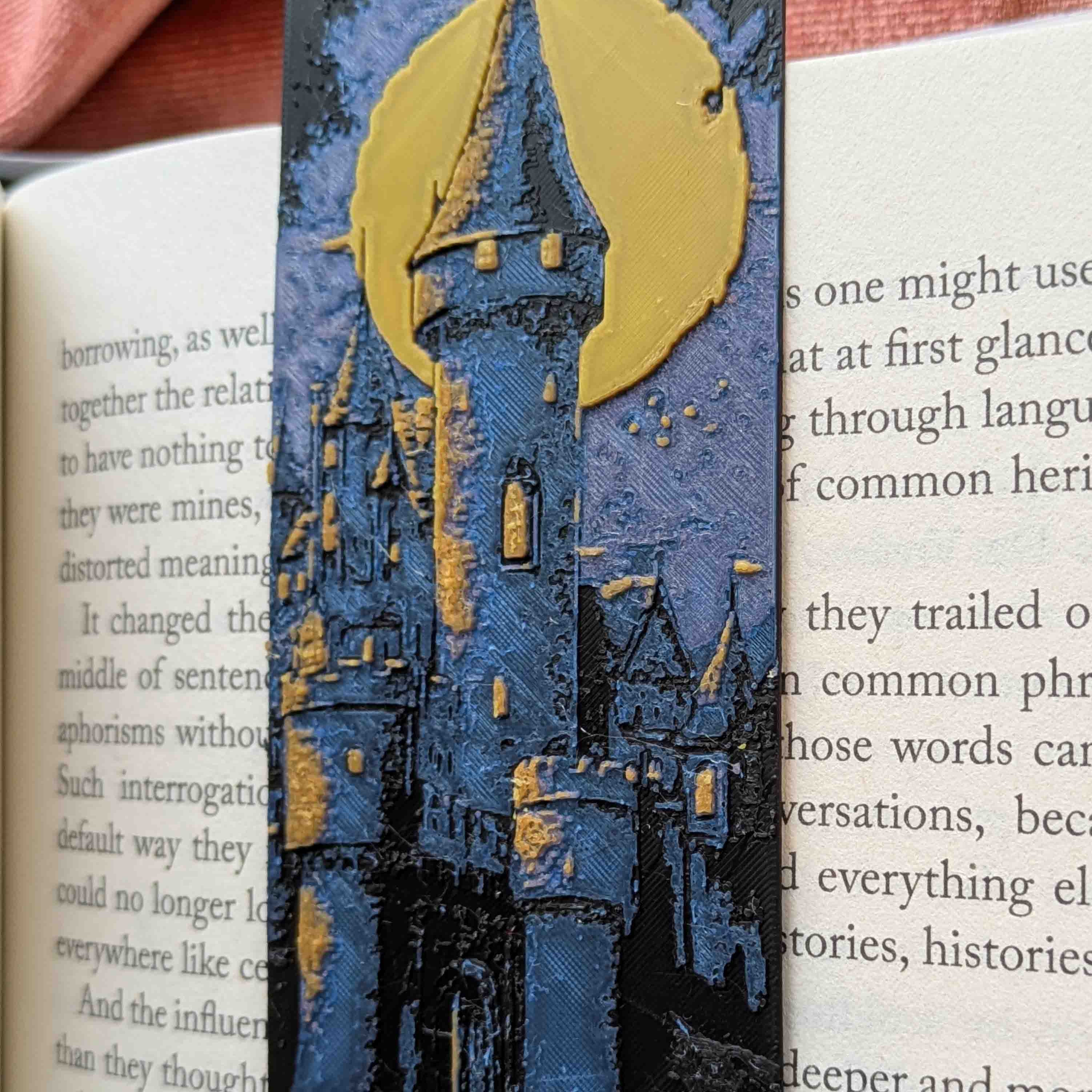 Moonlit Castle I Art Bookmark Fantasy Reader Gift