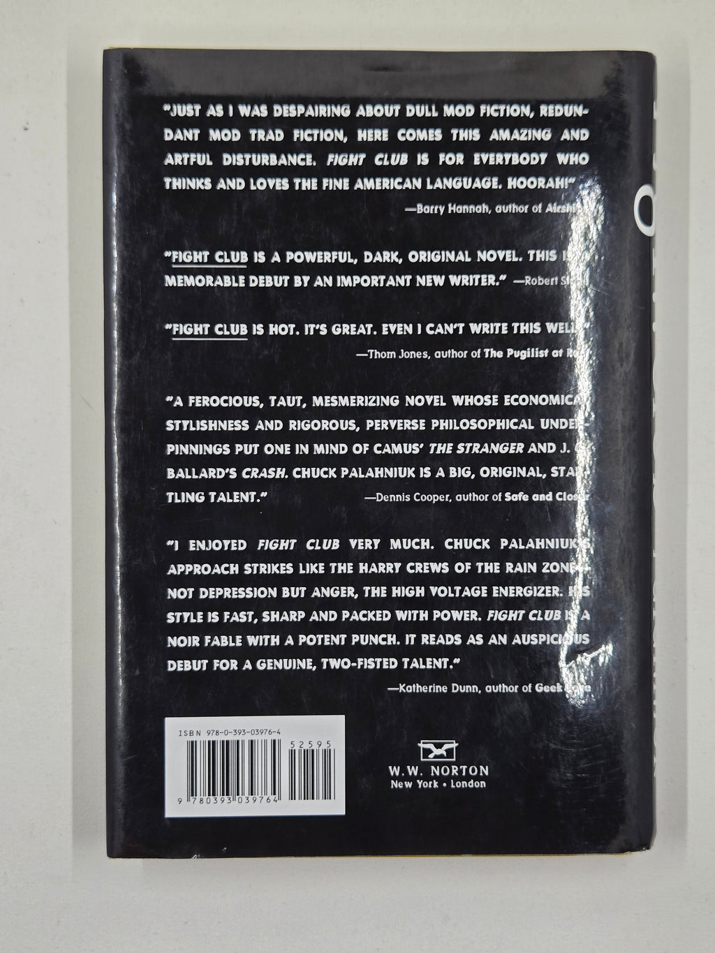 Fight Club (1996 First Edition Hardcover) by Chuck Palahniuk - Preowned