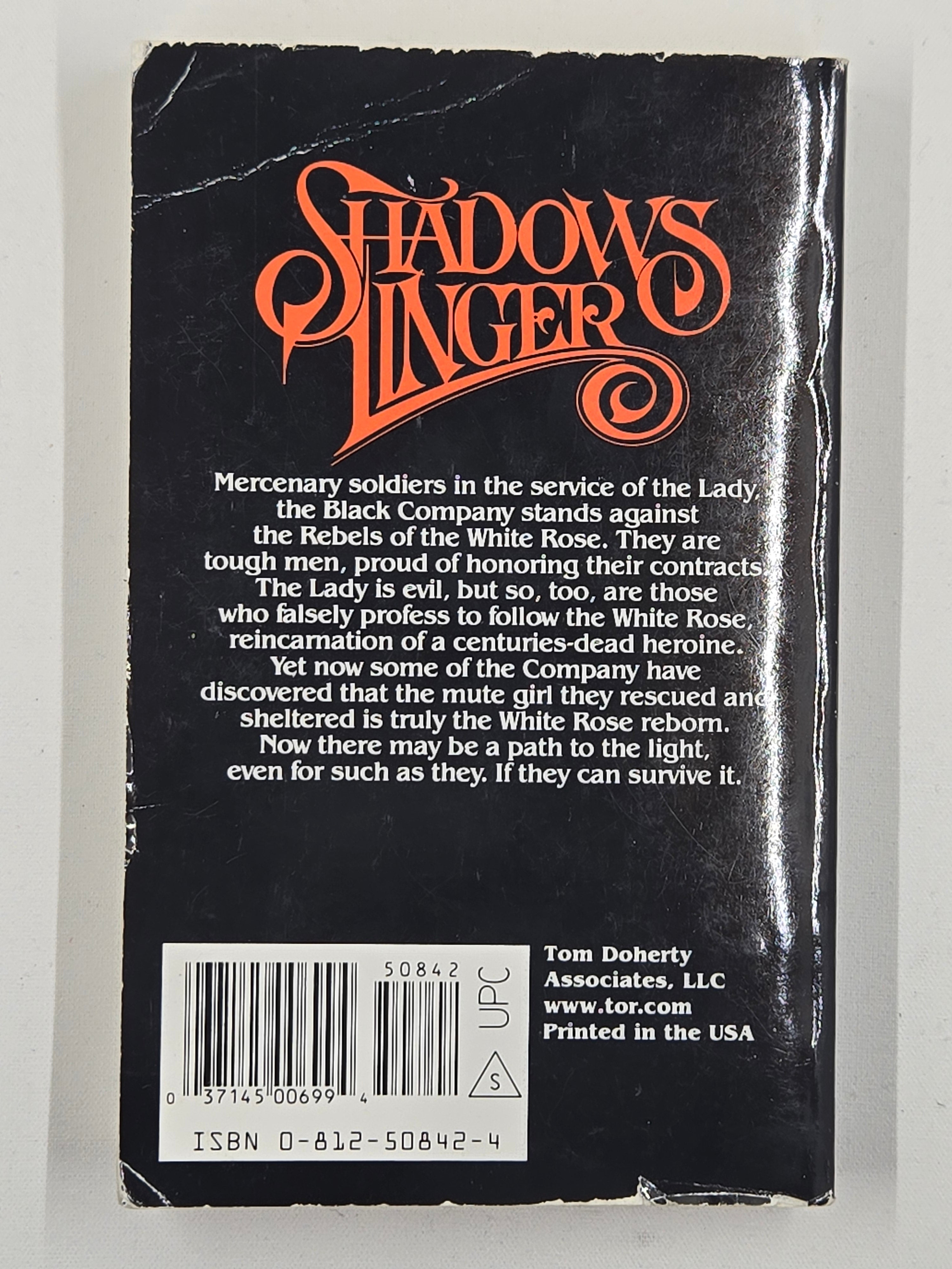Shadows Linger (1984 First Edition Paperback) by Glen Cook - Preowned