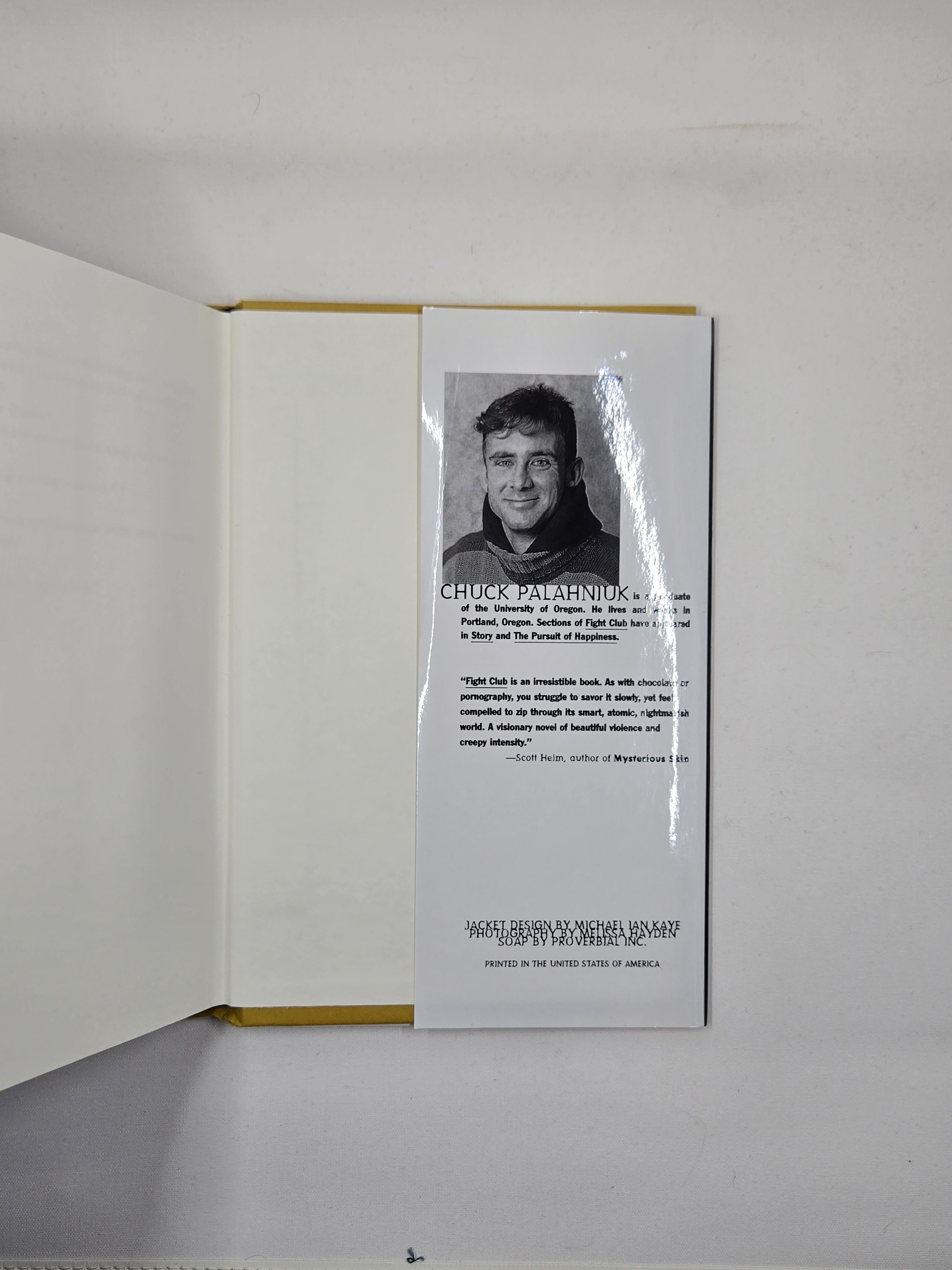 Fight Club (1996 First Edition Hardcover) by Chuck Palahniuk - Preowned