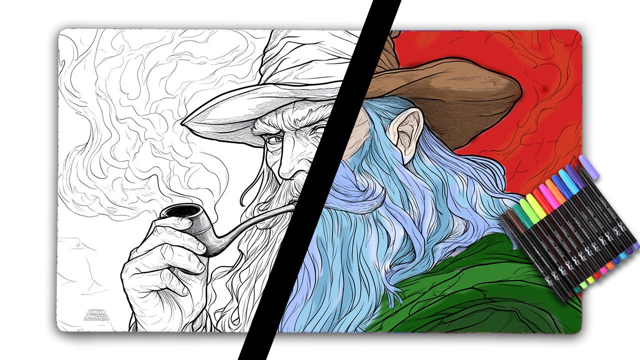 Wizard | Color Your Own Playmat Set